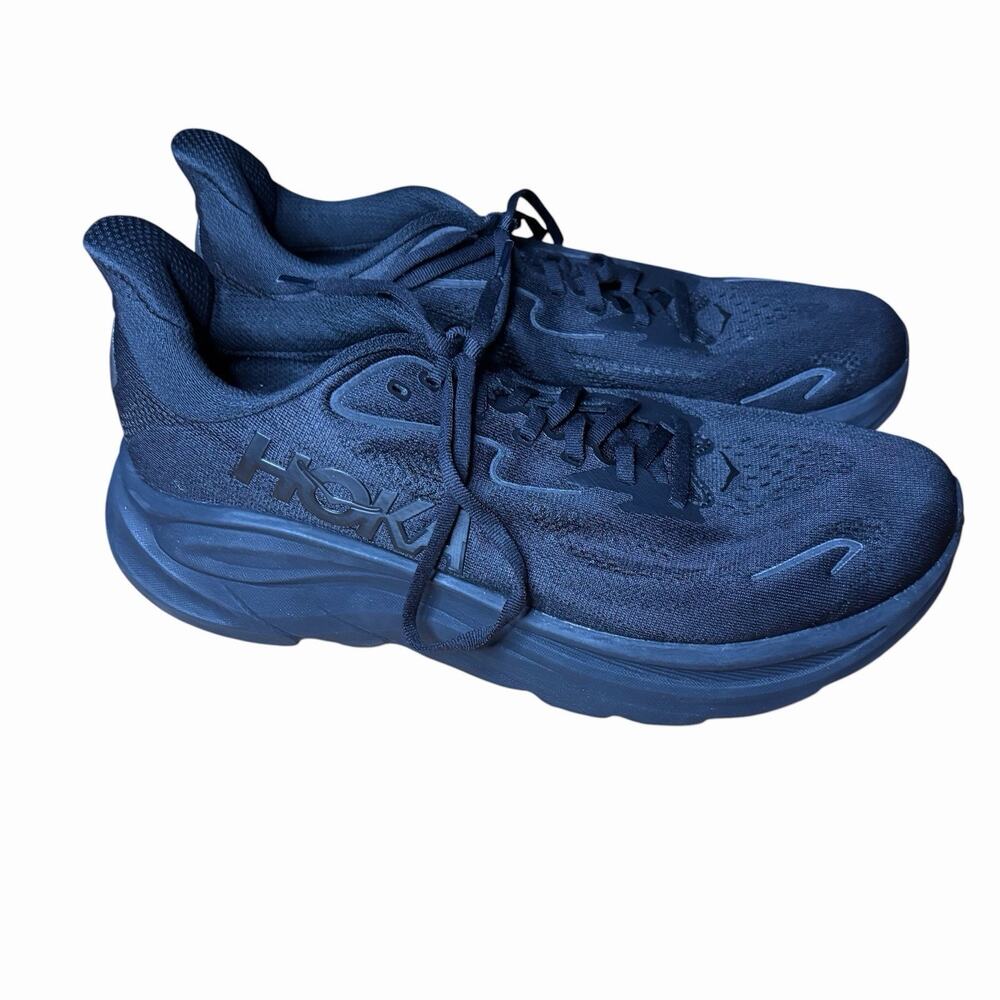 Hoka One One Clifton 10 Black 1162030-BBLC Men's Size 11.5 D Running Shoes